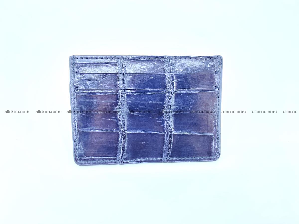 Card holder from Siamese crocodile skin 522 Foto 2
