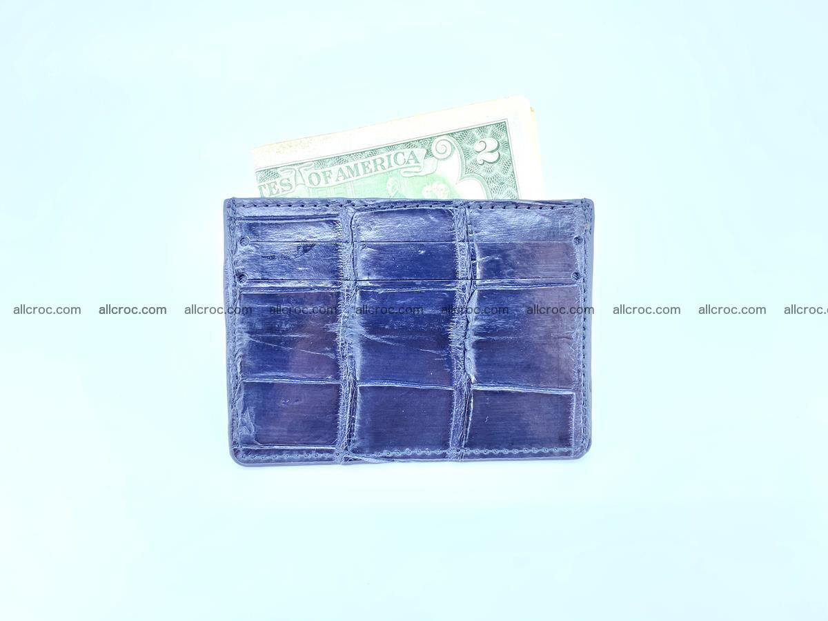 Card holder from Siamese crocodile skin 522 Foto 3