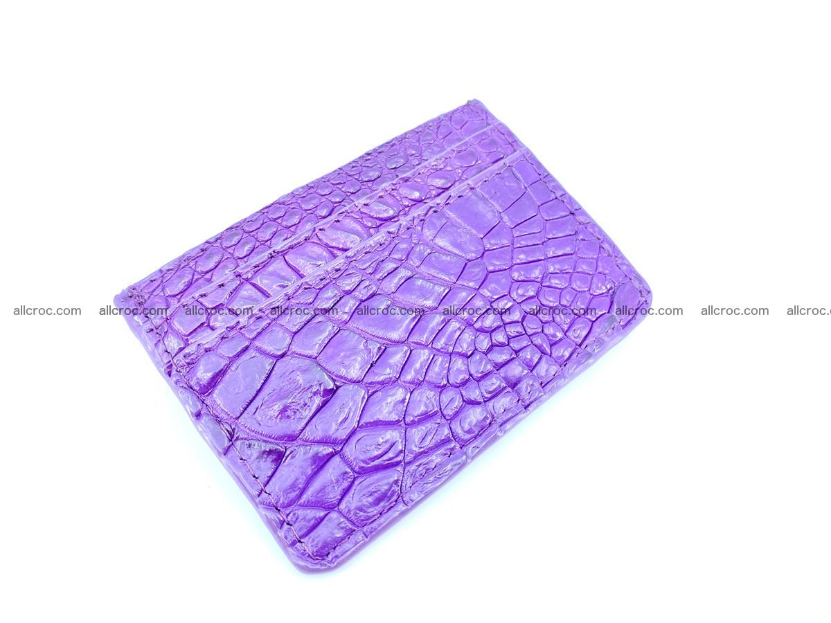 Crocodile skin card holder 370 Foto 0
