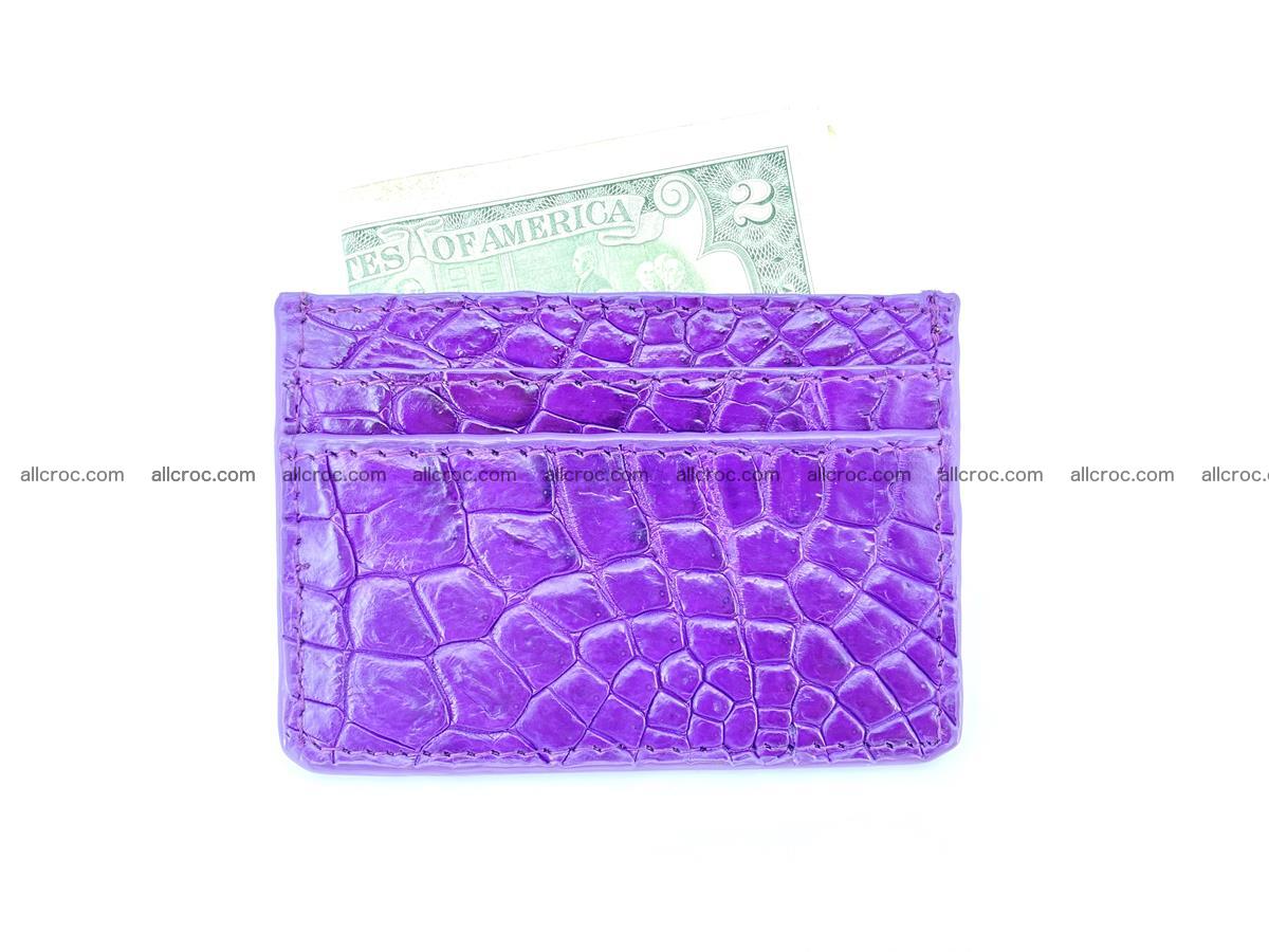Crocodile skin card holder 370 Foto 3