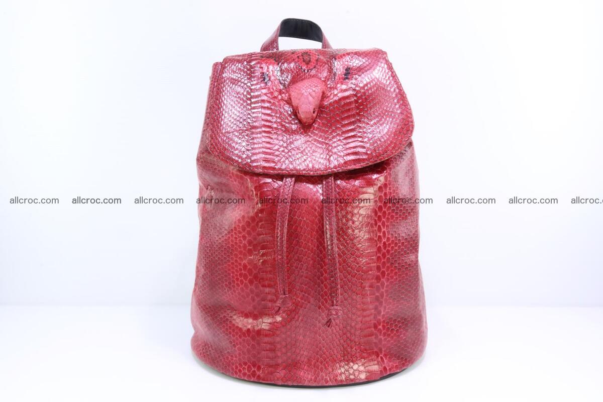 Cobra skin backpack with head of cobra 418 Foto 0