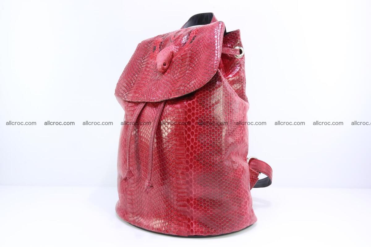 Cobra skin backpack with head of cobra 418 Foto 2