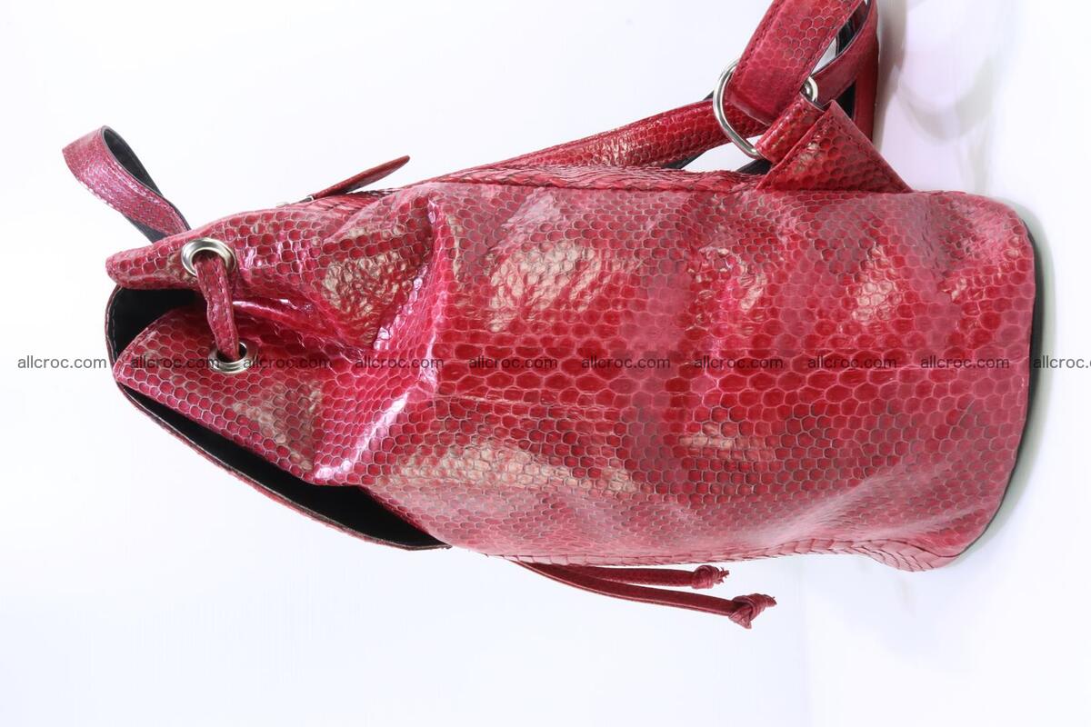 Cobra skin backpack with head of cobra 418 Foto 4