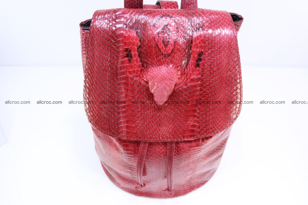 Cobra skin backpack with head of cobra 418 Foto 5
