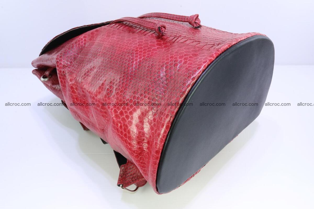 Cobra skin backpack with head of cobra 418 Foto 9
