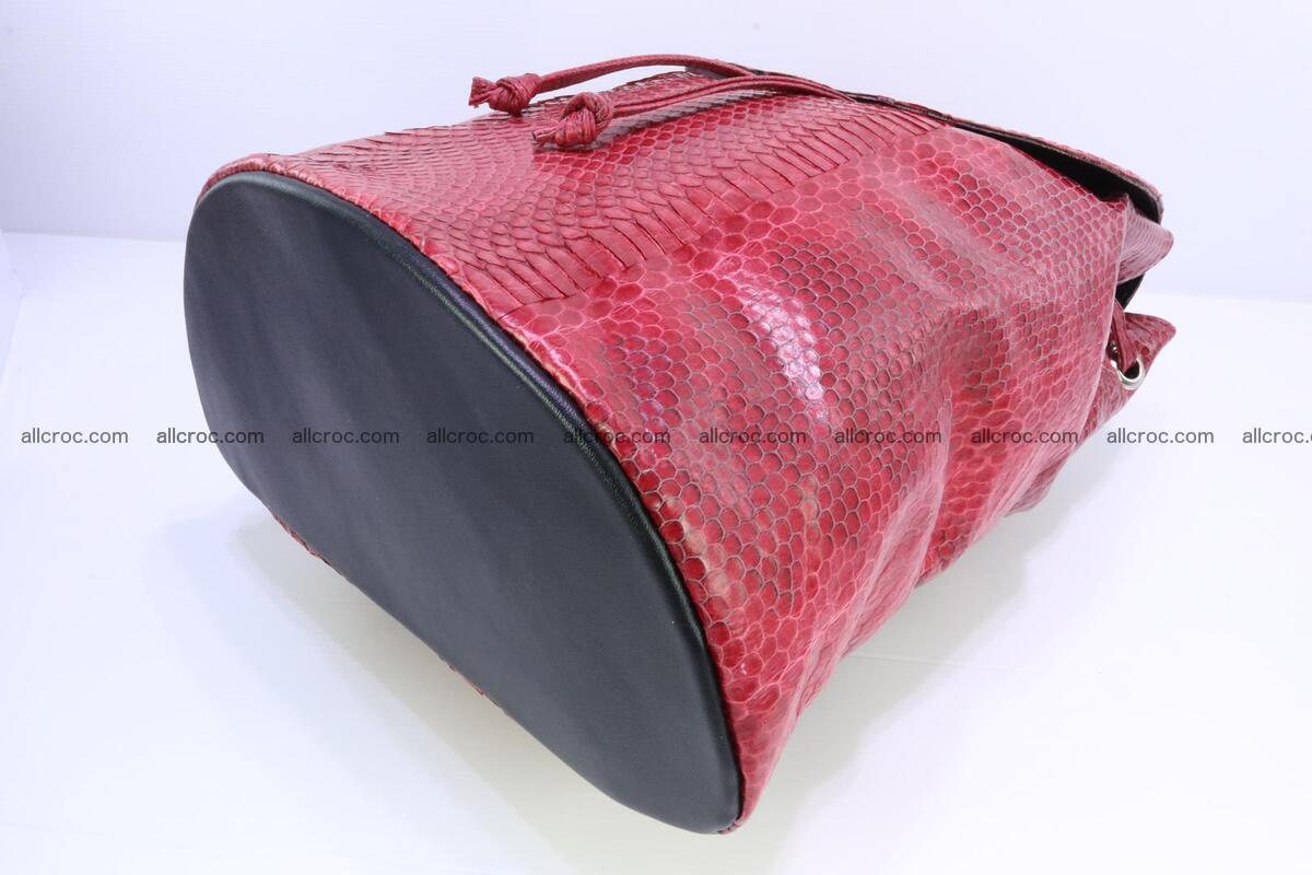 Cobra skin backpack with head of cobra 418 Foto 10