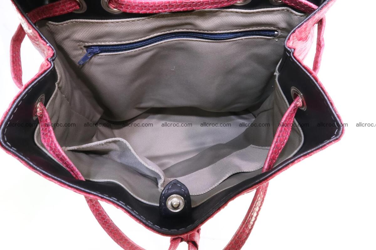 Cobra skin backpack with head of cobra 418 Foto 11