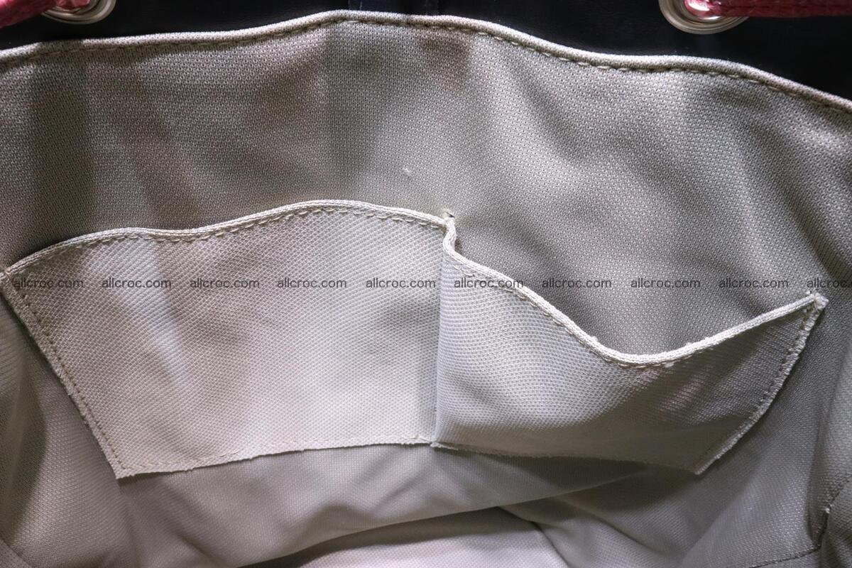 Cobra skin backpack with head of cobra 418 Foto 13