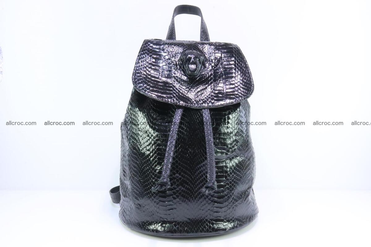 Cobra skin backpack with head of cobra 417 Foto 0