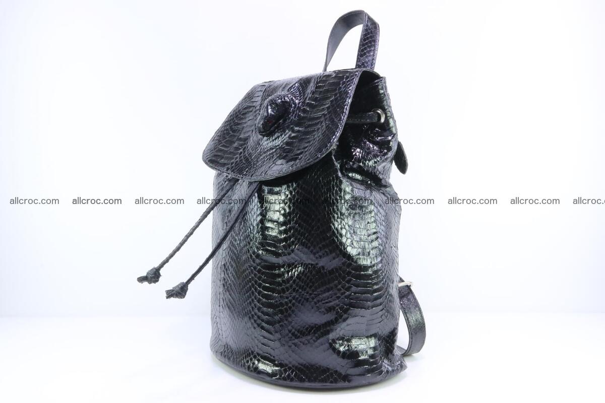 Cobra skin backpack with head of cobra 417 Foto 2