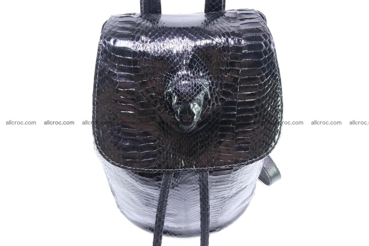 Cobra skin backpack with head of cobra 417 Foto 5