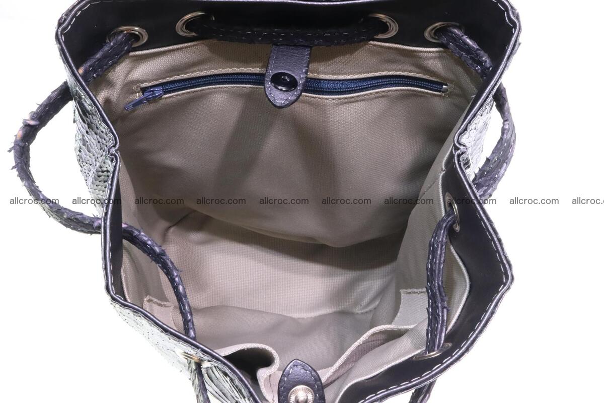 Cobra skin backpack with head of cobra 417 Foto 11