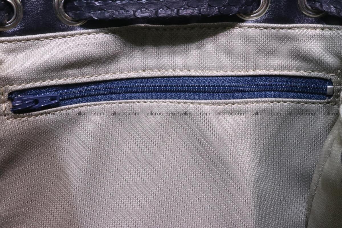 Cobra skin backpack with head of cobra 417 Foto 12