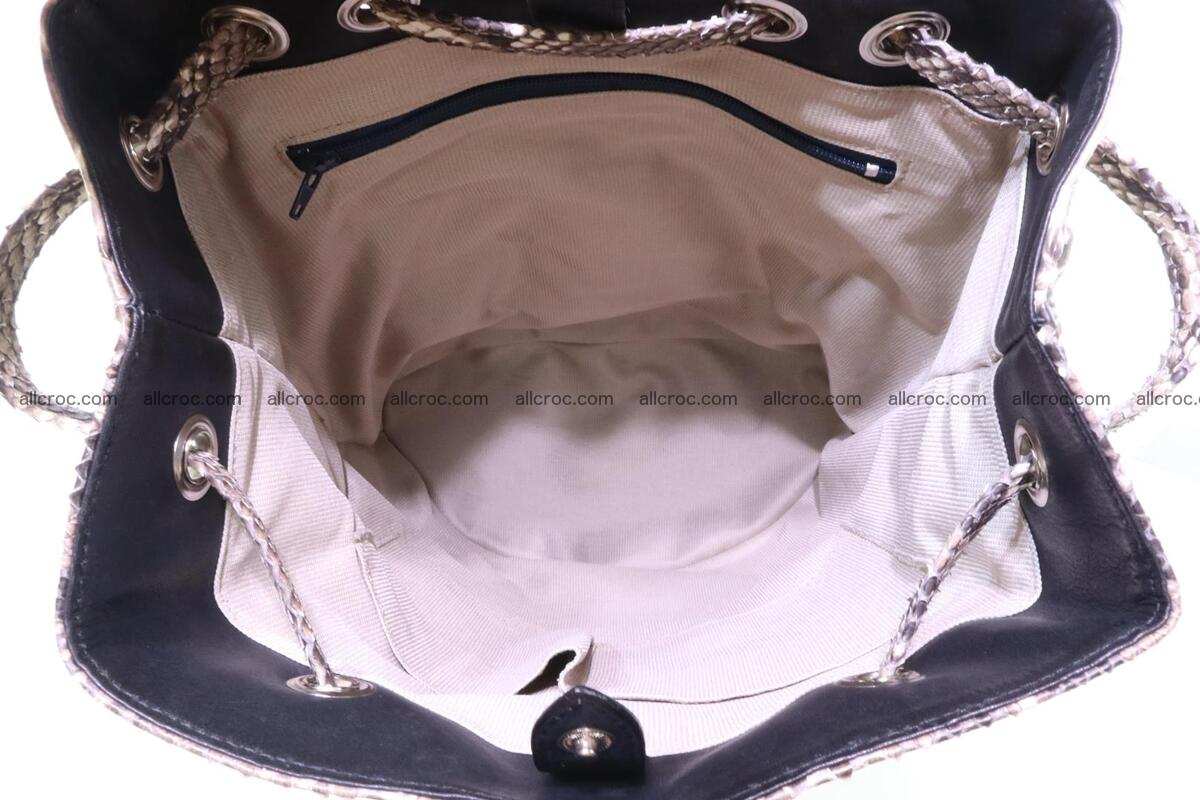 Cobra skin backpack with head of cobra 187 Foto 12