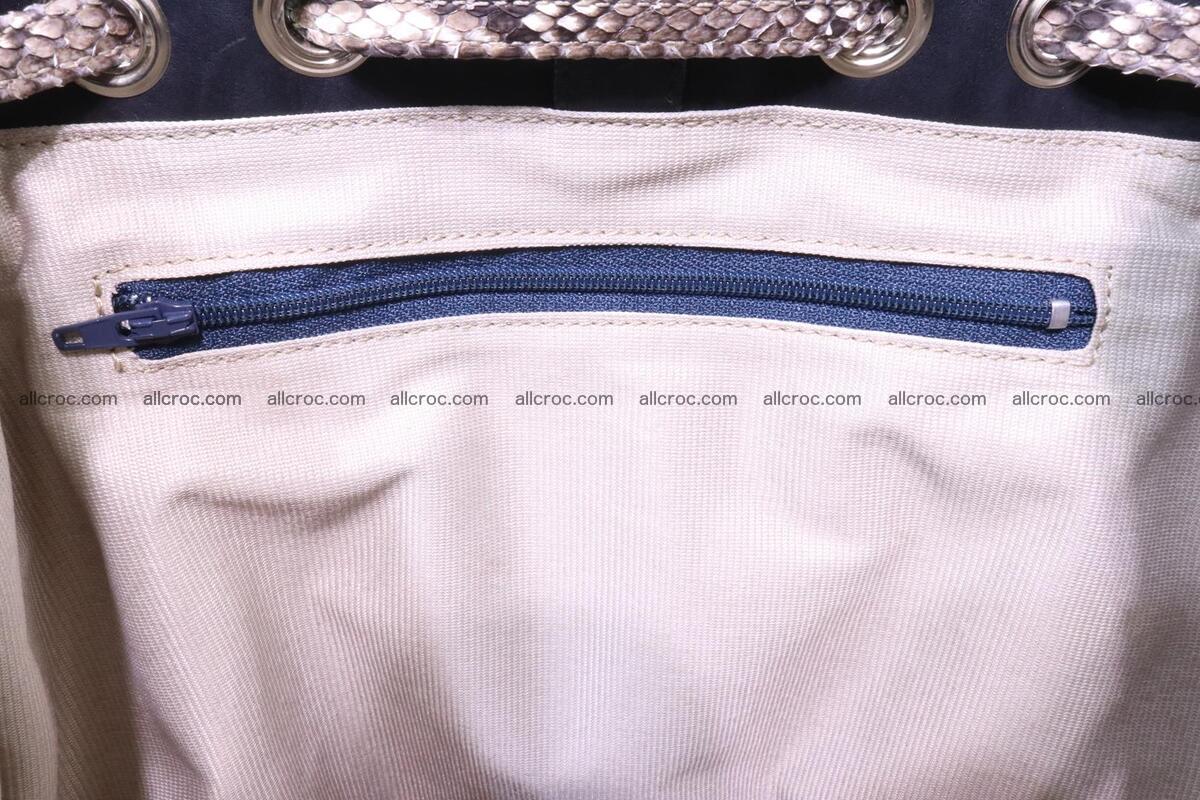 Cobra skin backpack with head of cobra 187 Foto 14
