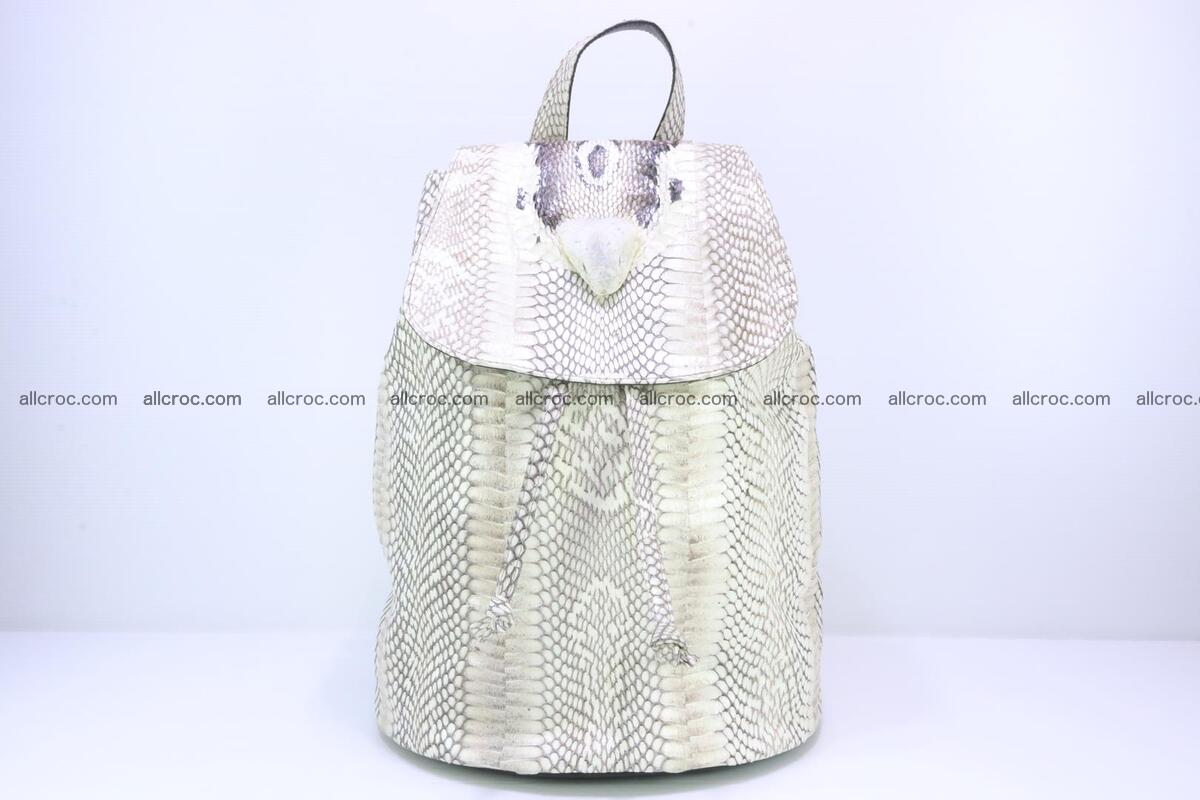 Cobra skin backpack with head of cobra 187 Foto 0