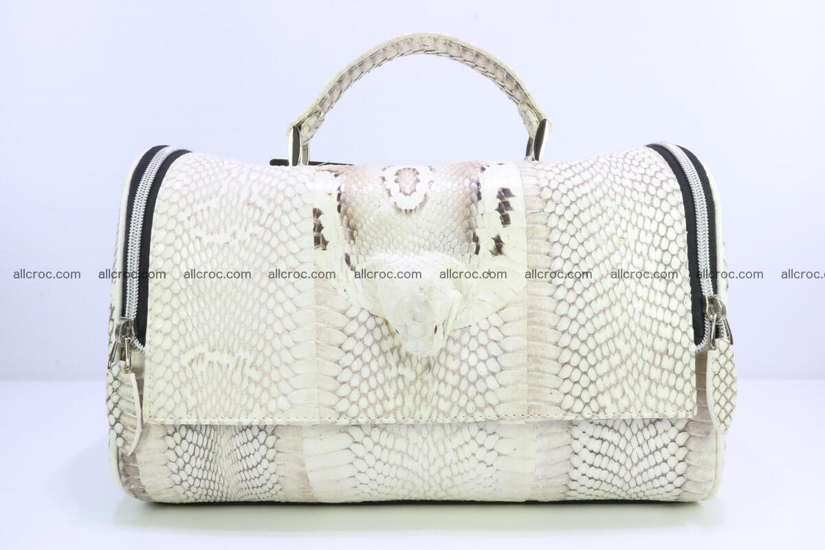 Cobra skin ladies handbag with head of cobra 195 Foto 0