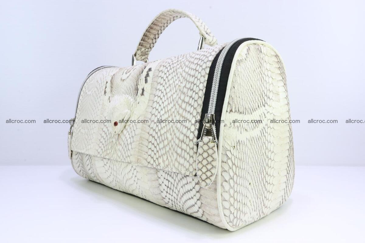 Cobra skin ladies handbag with head of cobra 195 Foto 2