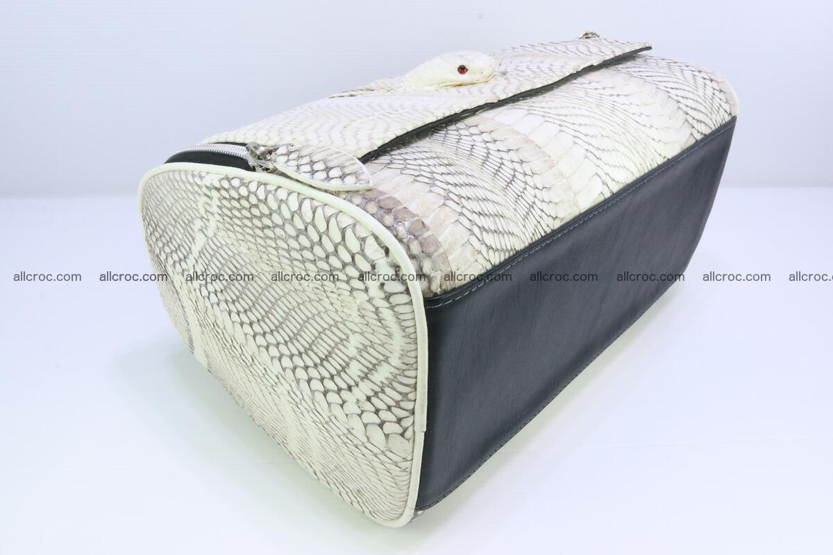 Cobra skin ladies handbag with head of cobra 195 Foto 9