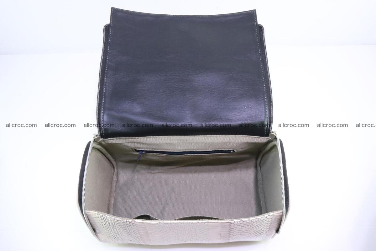 Cobra skin ladies handbag with head of cobra 195 Foto 11