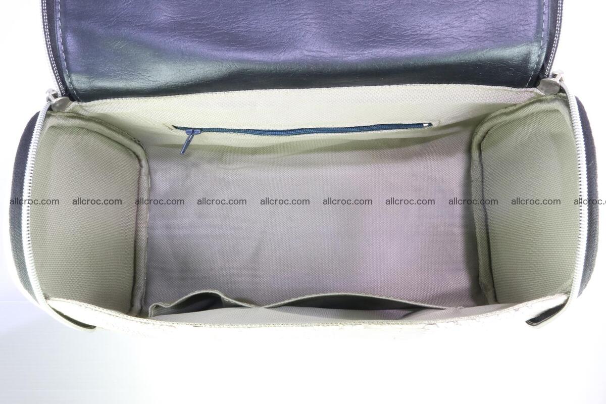 Cobra skin ladies handbag with head of cobra 195 Foto 12