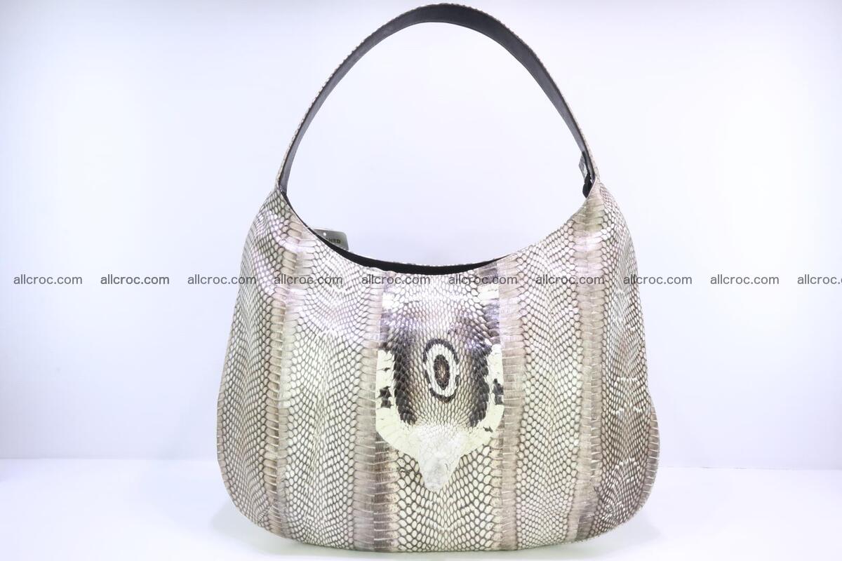 Cobra skin ladies handbag with head of cobra 194 Foto 0