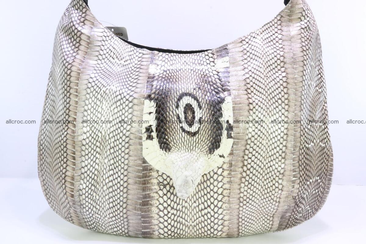 Cobra skin ladies handbag with head of cobra 194 Foto 2