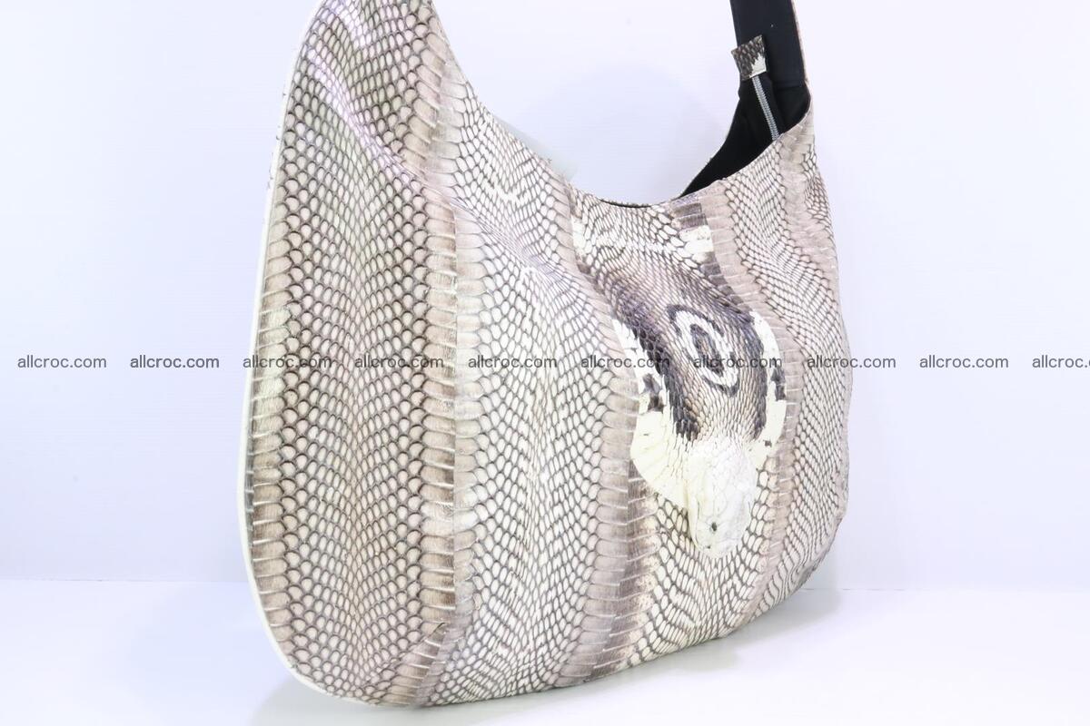 Cobra skin ladies handbag with head of cobra 194 Foto 3