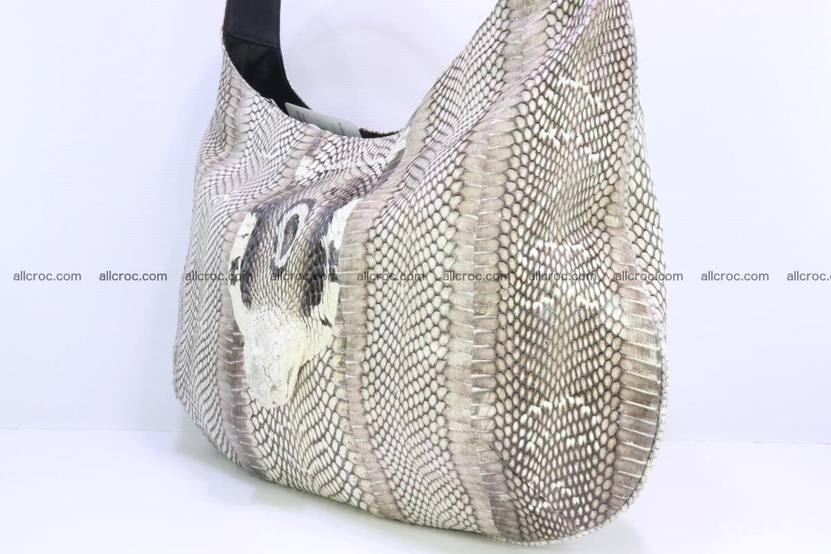Cobra skin ladies handbag with head of cobra 194 Foto 4