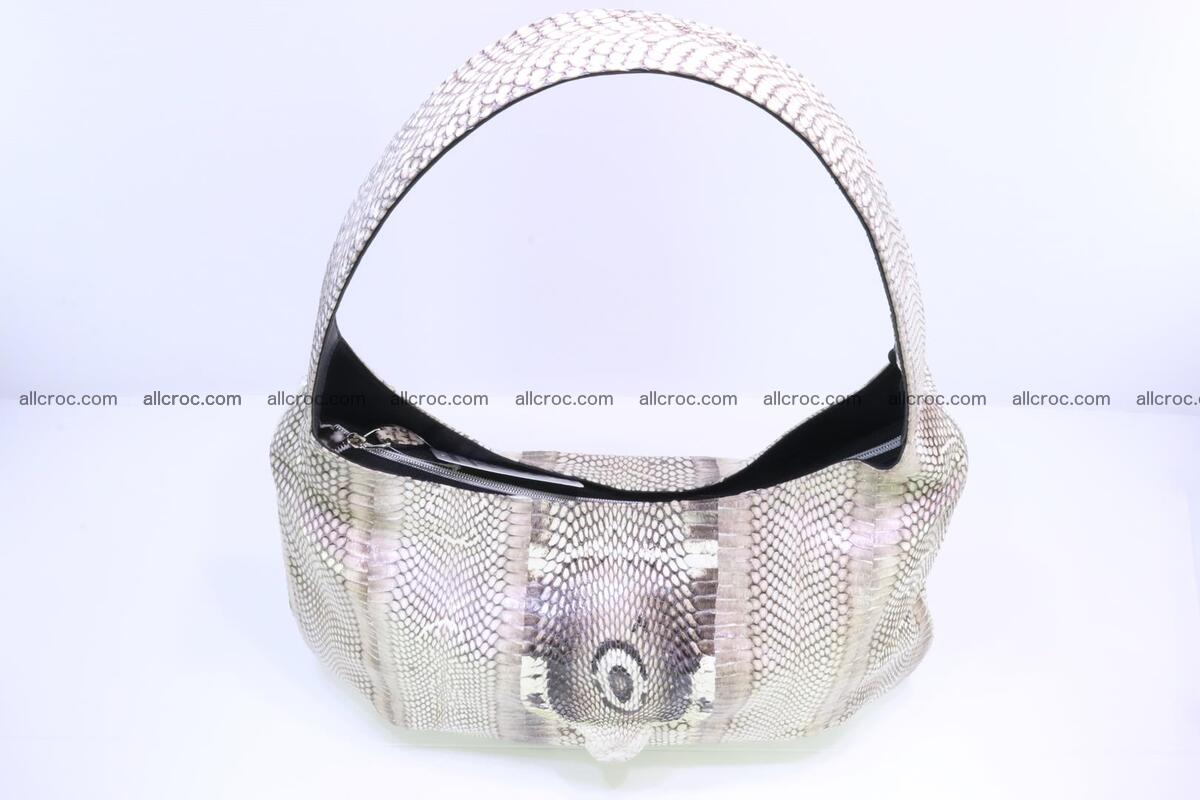 Cobra skin ladies handbag with head of cobra 194 Foto 7