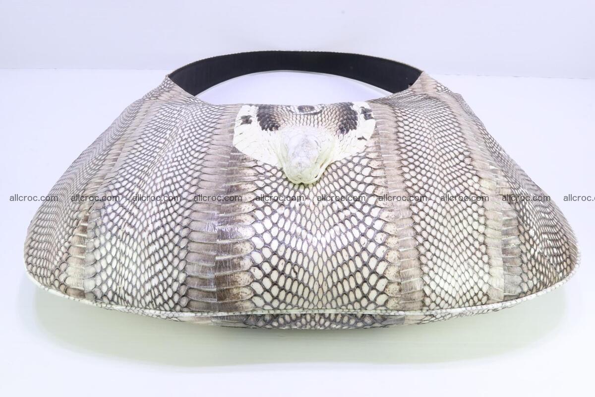 Cobra skin ladies handbag with head of cobra 194 Foto 11
