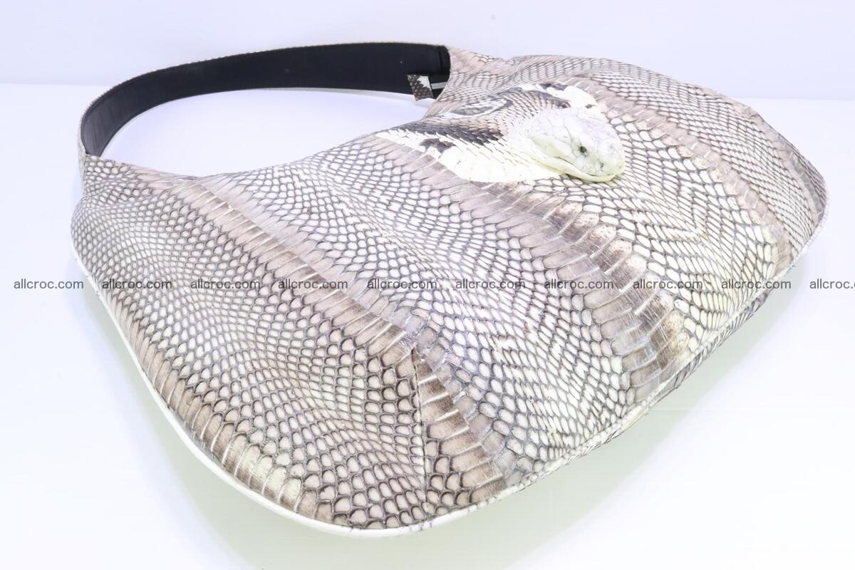 Cobra skin ladies handbag with head of cobra 194 Foto 12