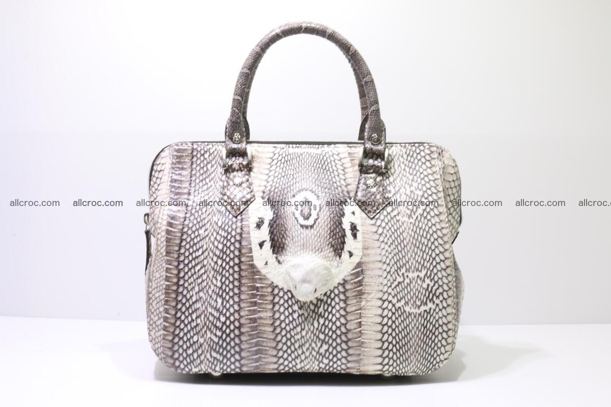 Cobra skin ladies handbag with head of cobra 193 Foto 0
