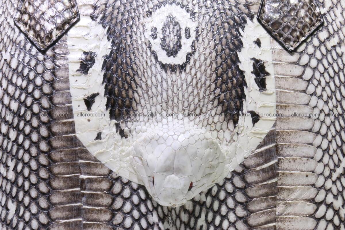 Cobra skin ladies handbag with head of cobra 193 Foto 2