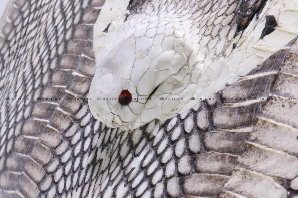 Cobra skin ladies handbag with head of cobra 193 Foto 4