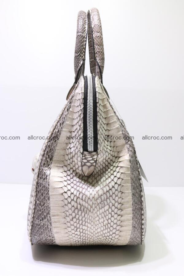 Cobra skin ladies handbag with head of cobra 193 Foto 6
