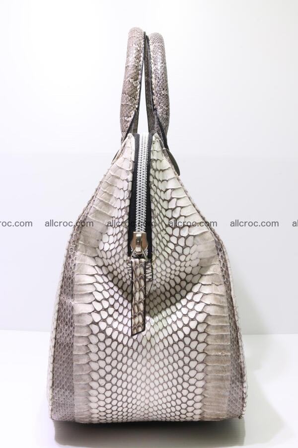 Cobra skin ladies handbag with head of cobra 193 Foto 7