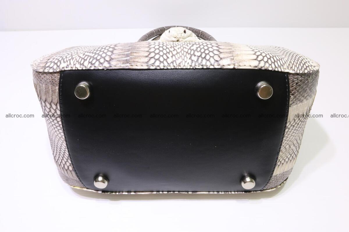Cobra skin ladies handbag with head of cobra 193 Foto 9