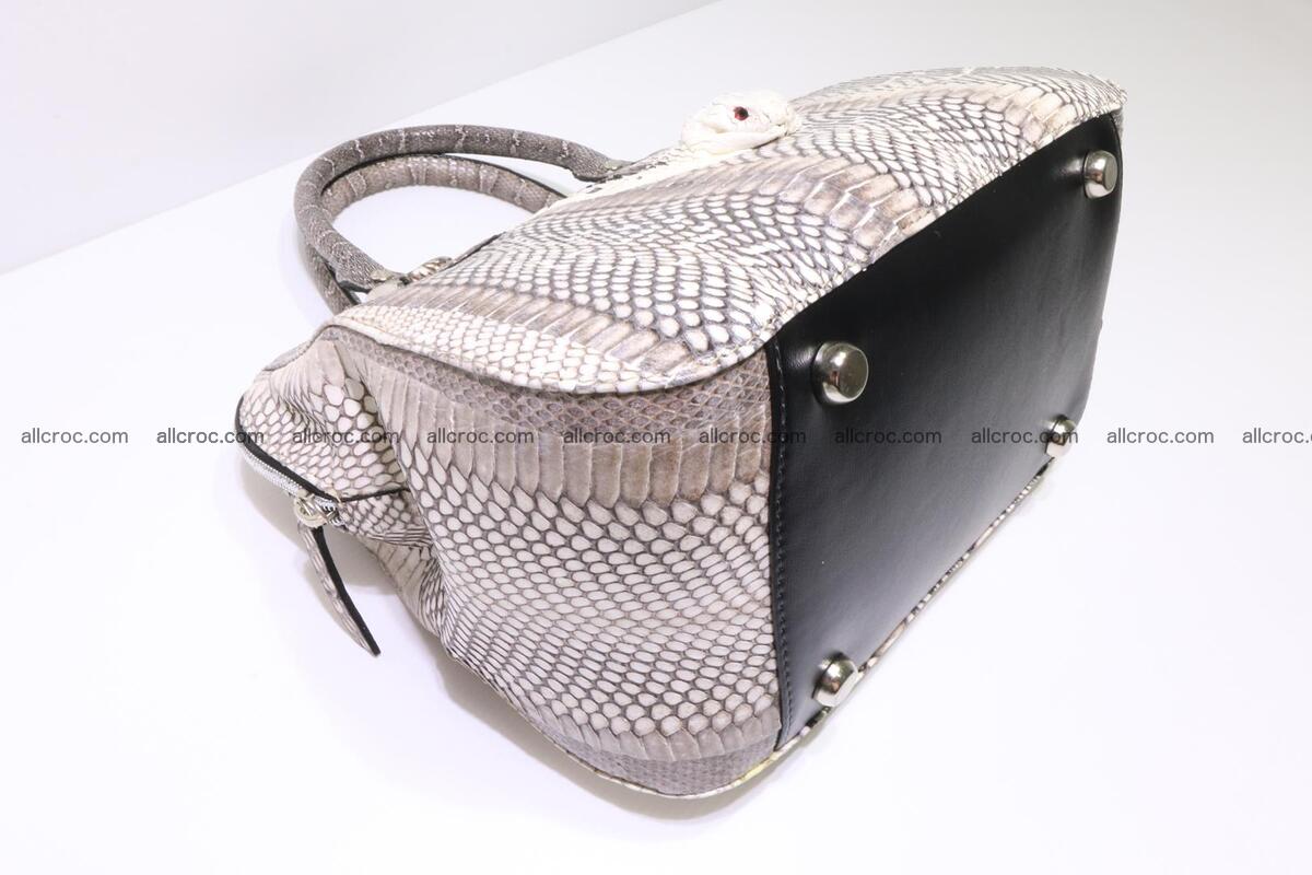 Cobra skin ladies handbag with head of cobra 193 Foto 10