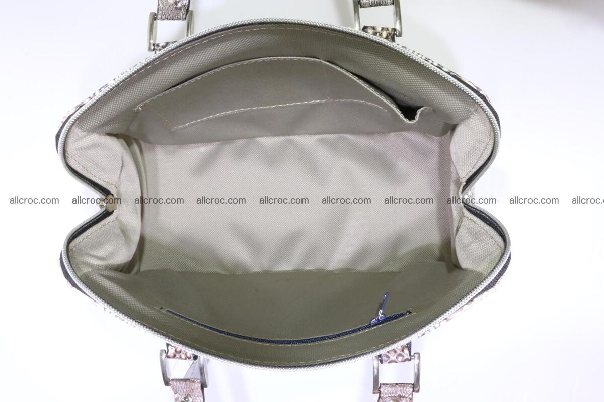 Cobra skin ladies handbag with head of cobra 193 Foto 12