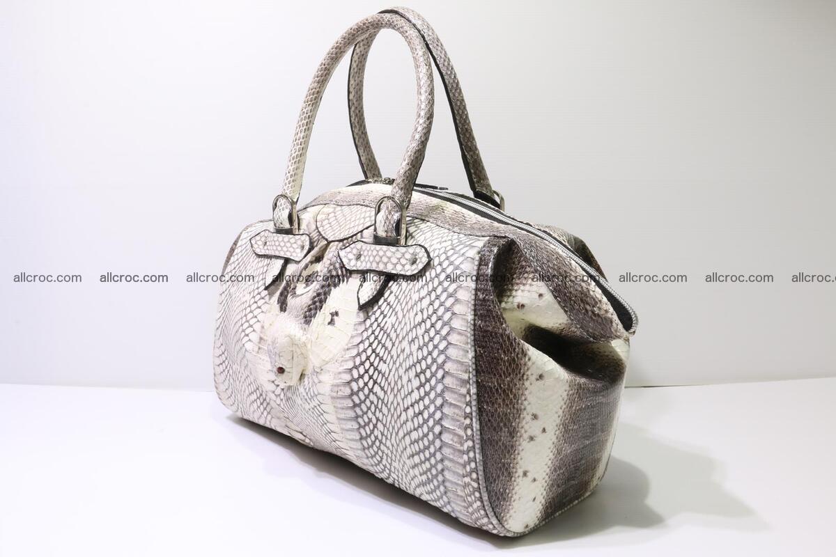 Cobra skin ladies handbag with head of cobra 192 Foto 2
