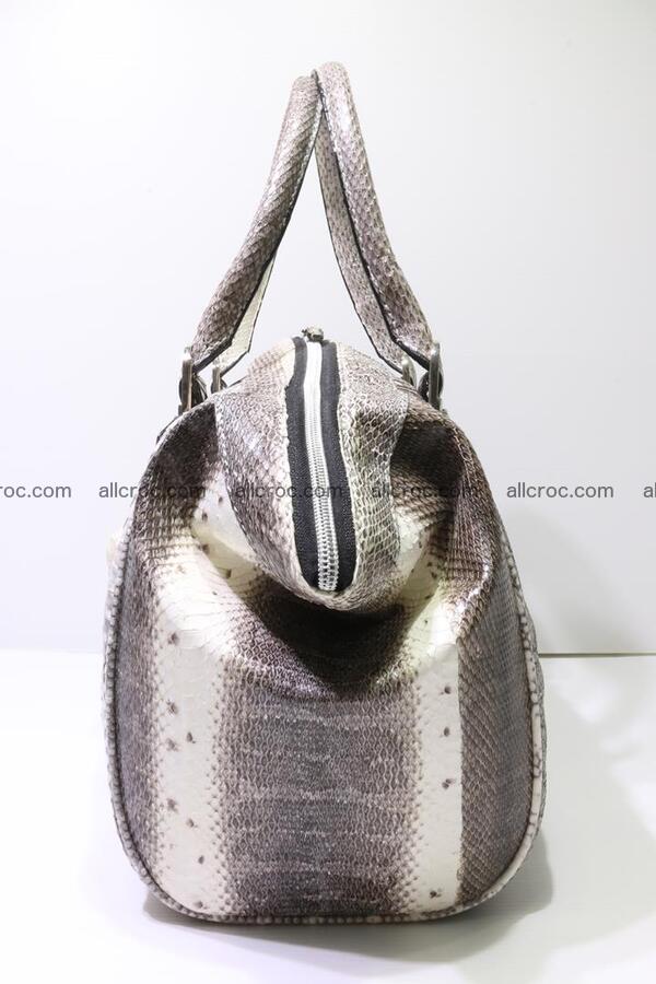 Cobra skin ladies handbag with head of cobra 192 Foto 3