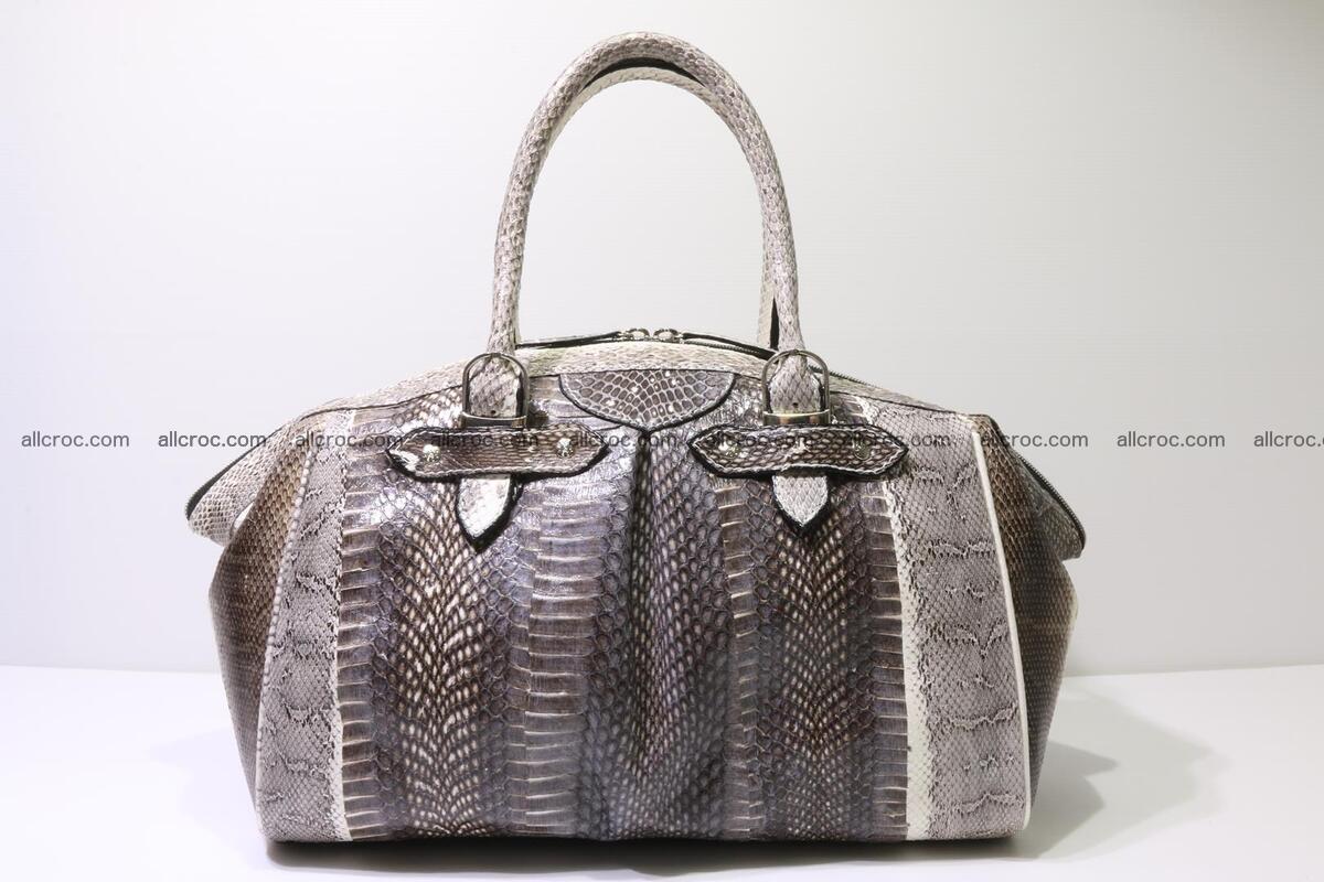 Cobra skin ladies handbag with head of cobra 192 Foto 4