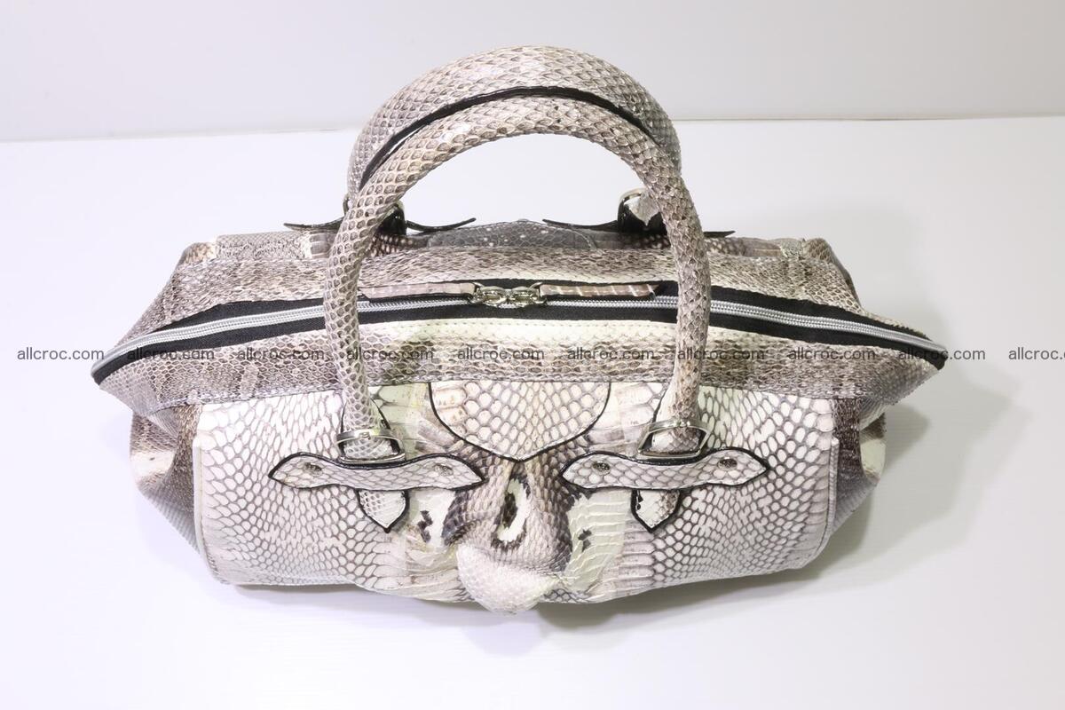 Cobra skin ladies handbag with head of cobra 192 Foto 5