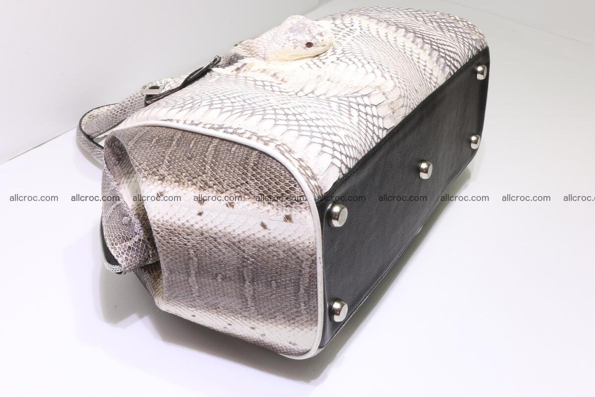 Cobra skin ladies handbag with head of cobra 192 Foto 11