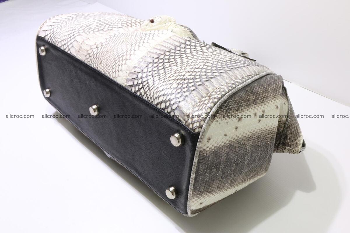 Cobra skin ladies handbag with head of cobra 192 Foto 13