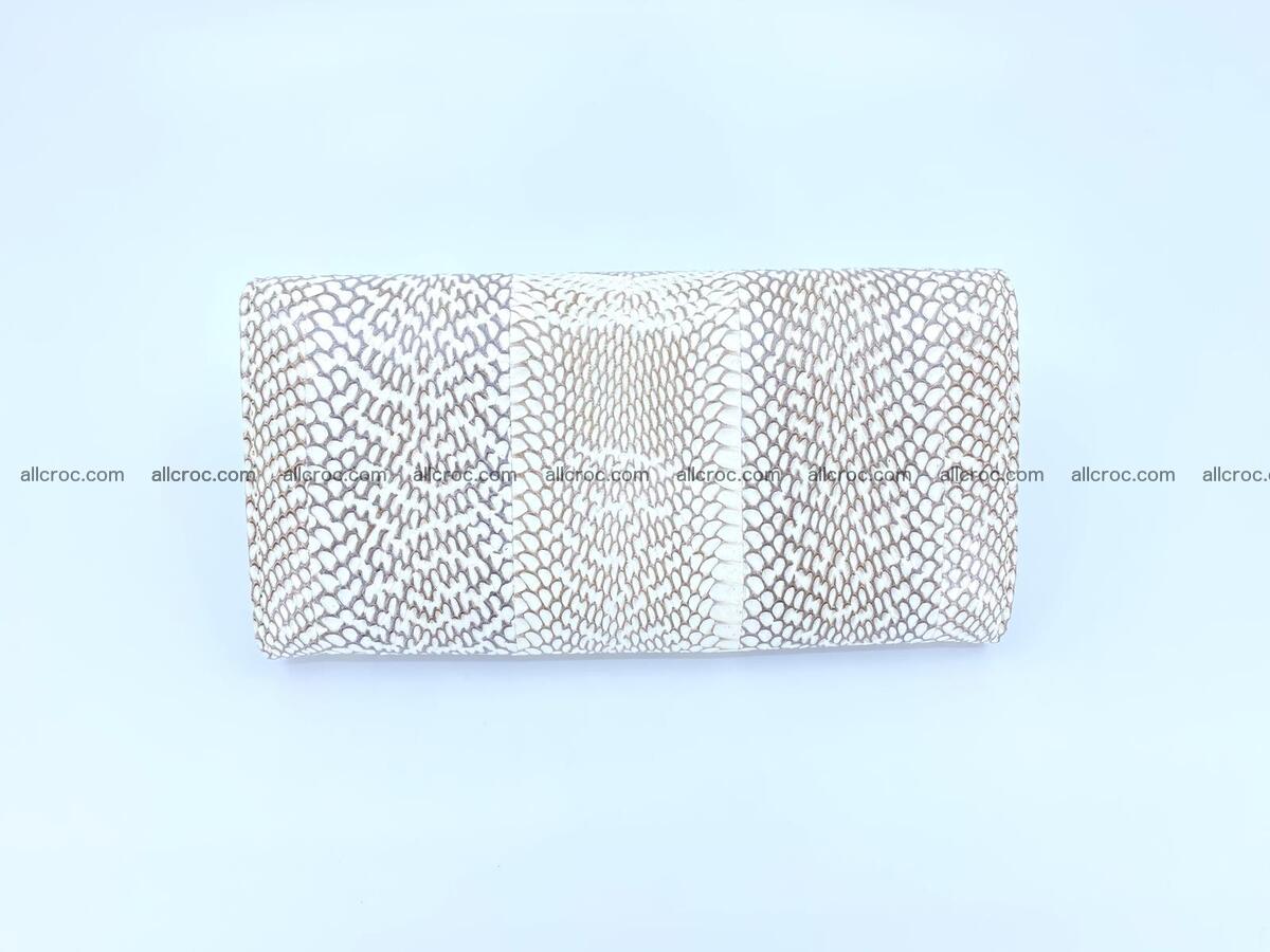 Cobra snake skin long wallet with cobra head 1607 Foto 1