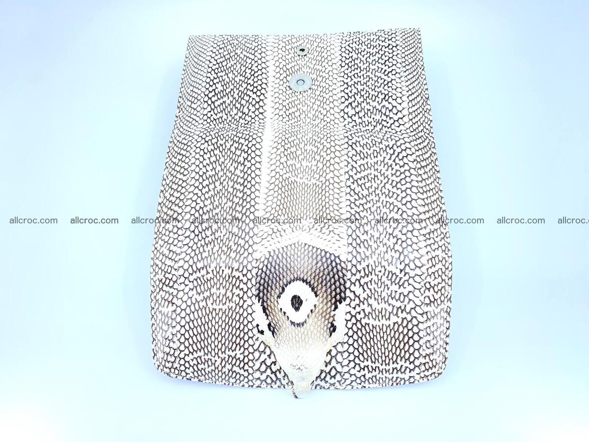 Cobra snake skin long wallet with cobra head 1607 Foto 2