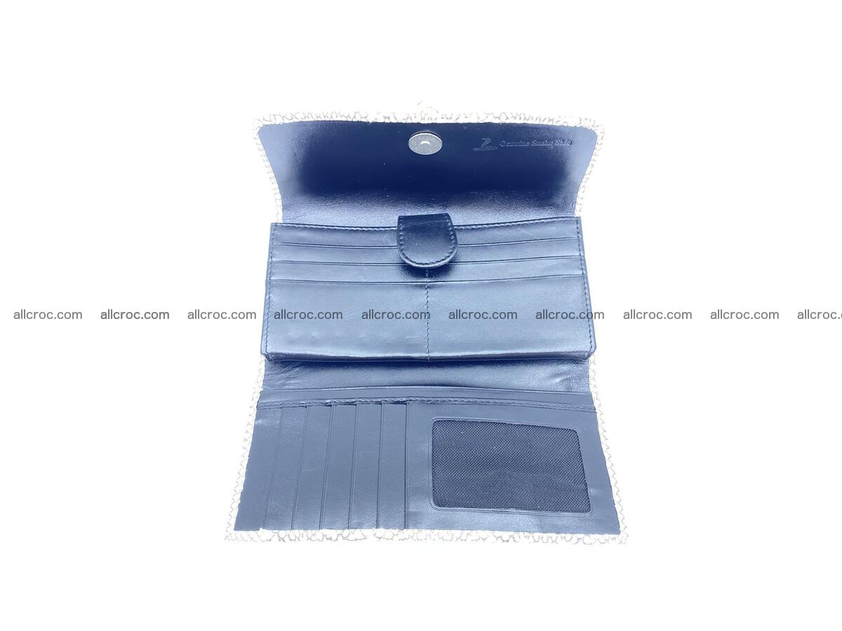 Cobra snake skin long wallet with cobra head 1607 Foto 3