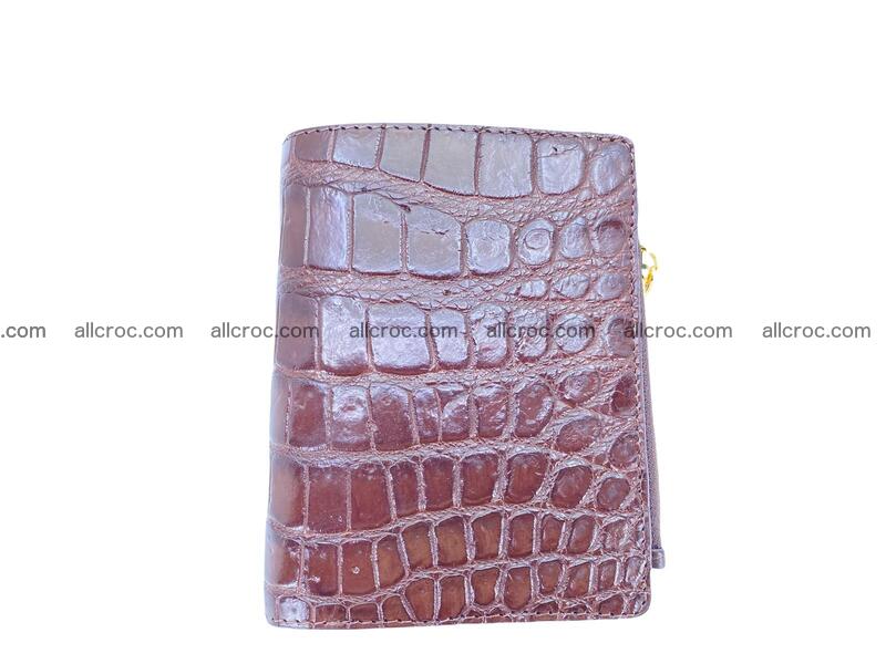 Vertical crocodile skin wallet 1719